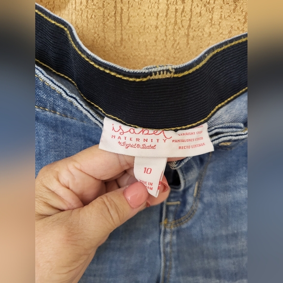 Maternity distressed jeans size 10 - Picture 3 of 8